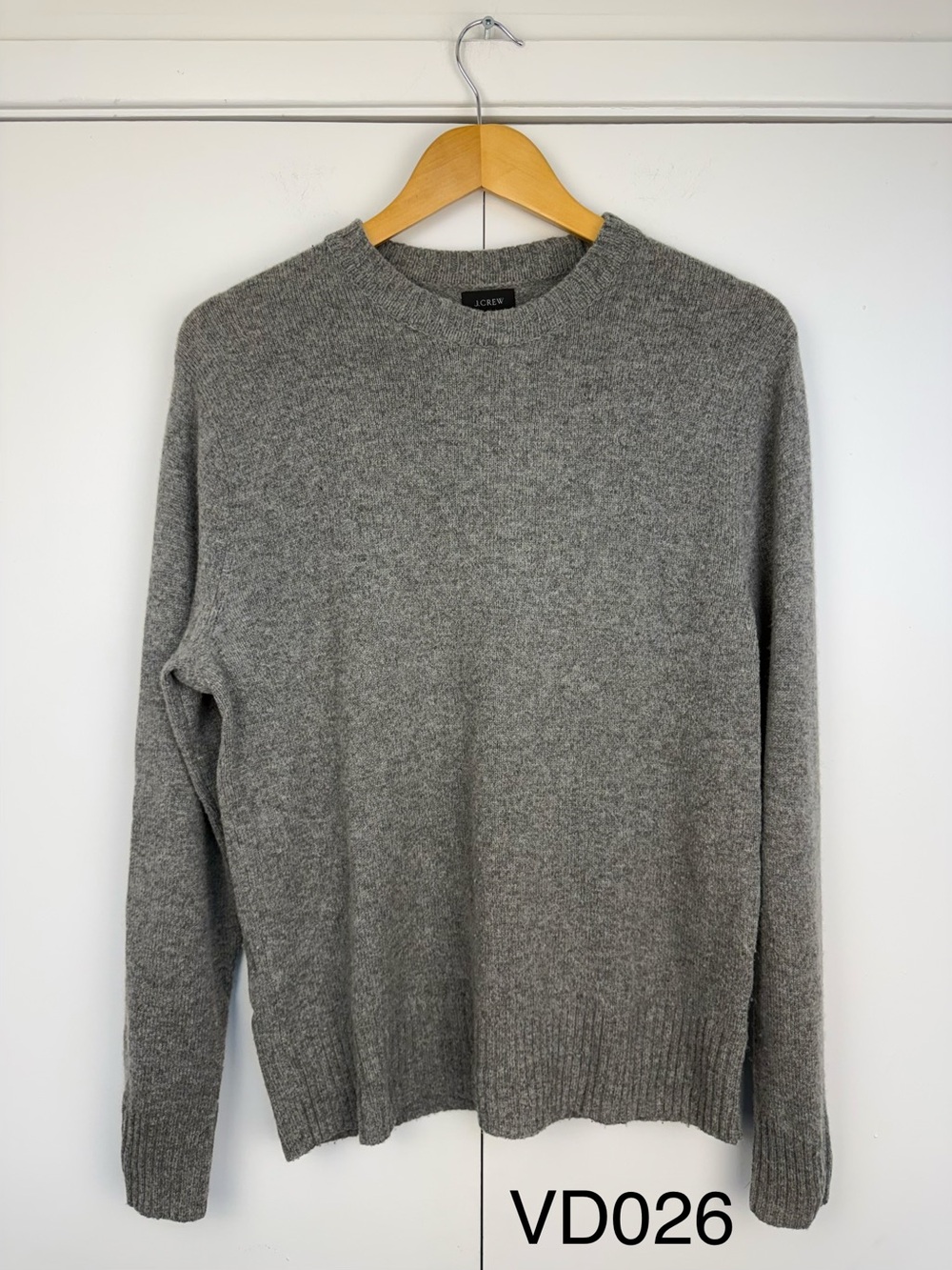 J.Crew Rugged Merino Wool Heather Crewneck Sweater S